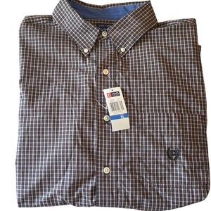 Men's Checkered Shirt - Black and White